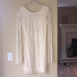 White bohemian dress